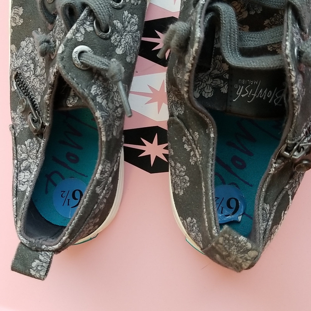 BLOWFISH Mod Floral Slip On Sneaker 6.5 Grey - Picture 9 of 9